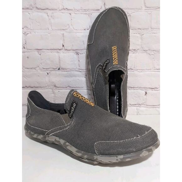 Cushe Surf Slipper Loafers Shoes Mens 11 Brown Canvas Slip On Lightweight Casual - Picture 1 of 10